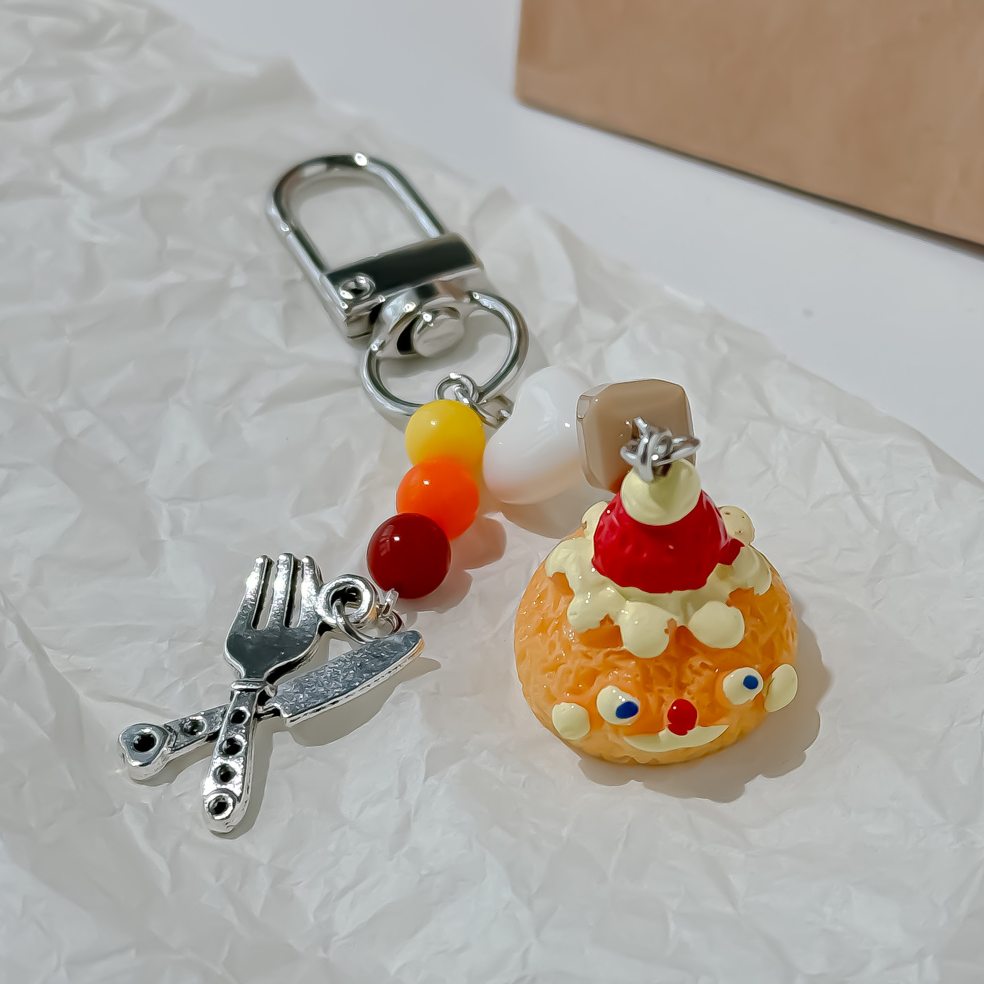 New Cute Cream Puff Bag Pendan - مراجعة Food Zinc وسعره