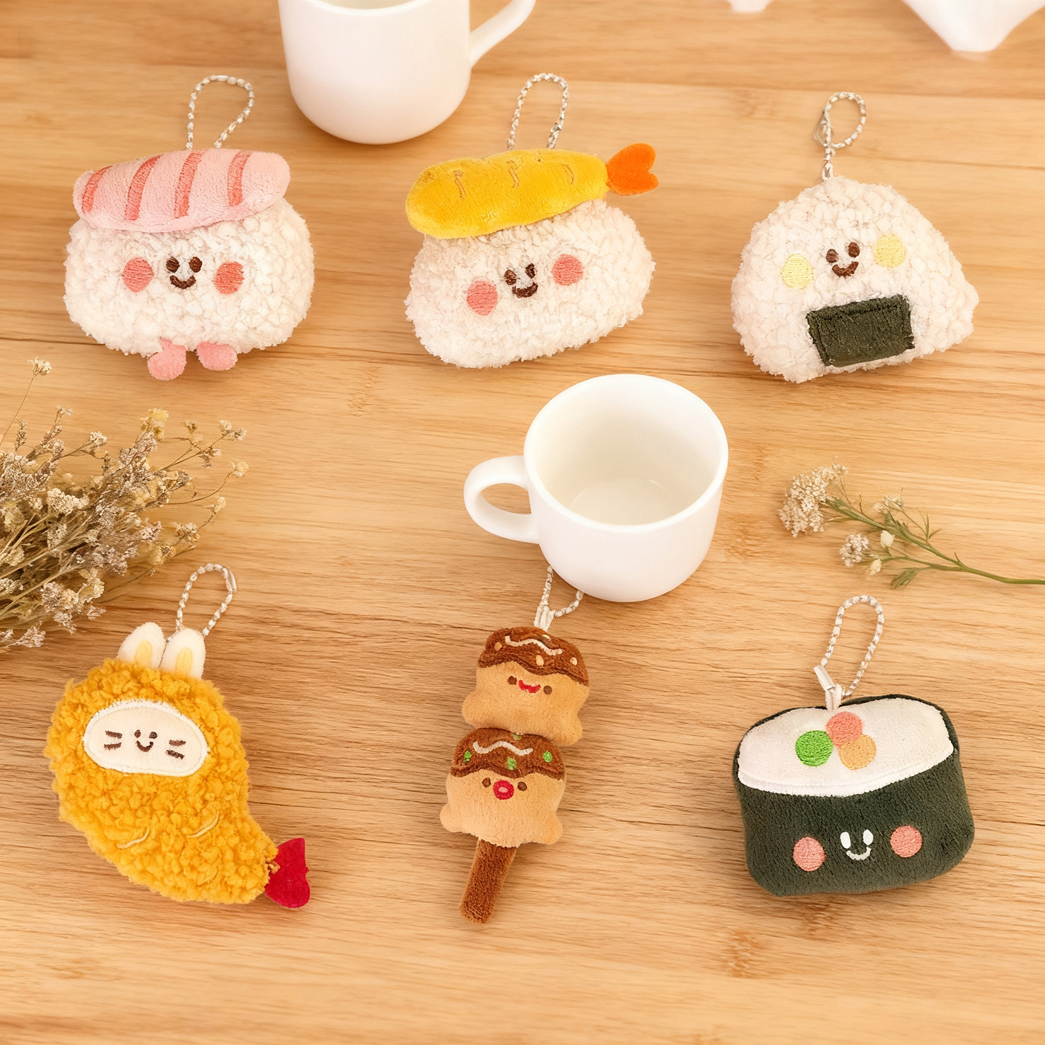6pcs Creative Food Plush Keych - مراجعة Food Zinc وسعره